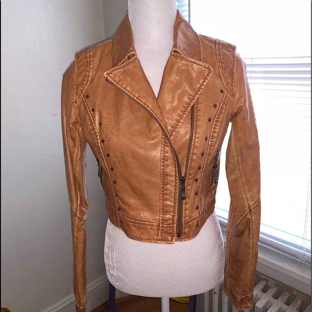 Faux Leather Jacket